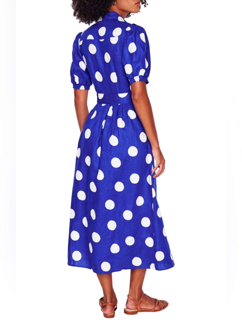 Boden Alexa Polka Dot Linen Shirtdress NWT | size 4 - Picture 7 of 9